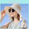 Summer Womens Wide Brim Sun Hat With Breathable Cotton For Outdoor Sun Protection