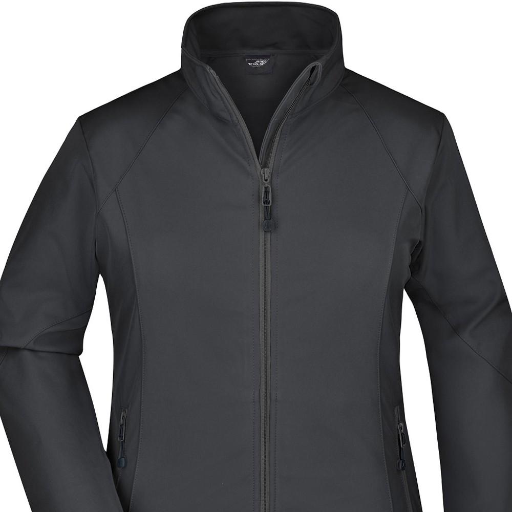 James and Nicholson Womens/Ladies Plain Stretch Soft Shell Jacket