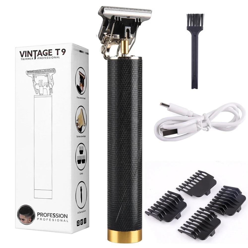 LCD Digital Display T9 All Metal Shaver Reise Bærbar Elektrisk Barber Elektrisk Pusher Hårklippemaskin for kvinner