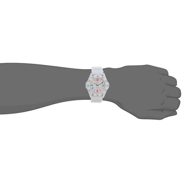 [Citizen Q&Q] Watch Analog Waterproof Urethane Band VR78-001 Men's White White/Rainbow