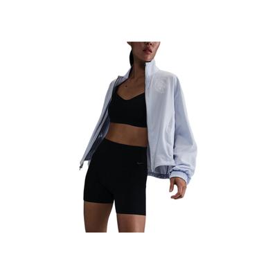 Reißverschluss Logo Locker Langarmjacke Damen Jacken Weiß HV5010-085