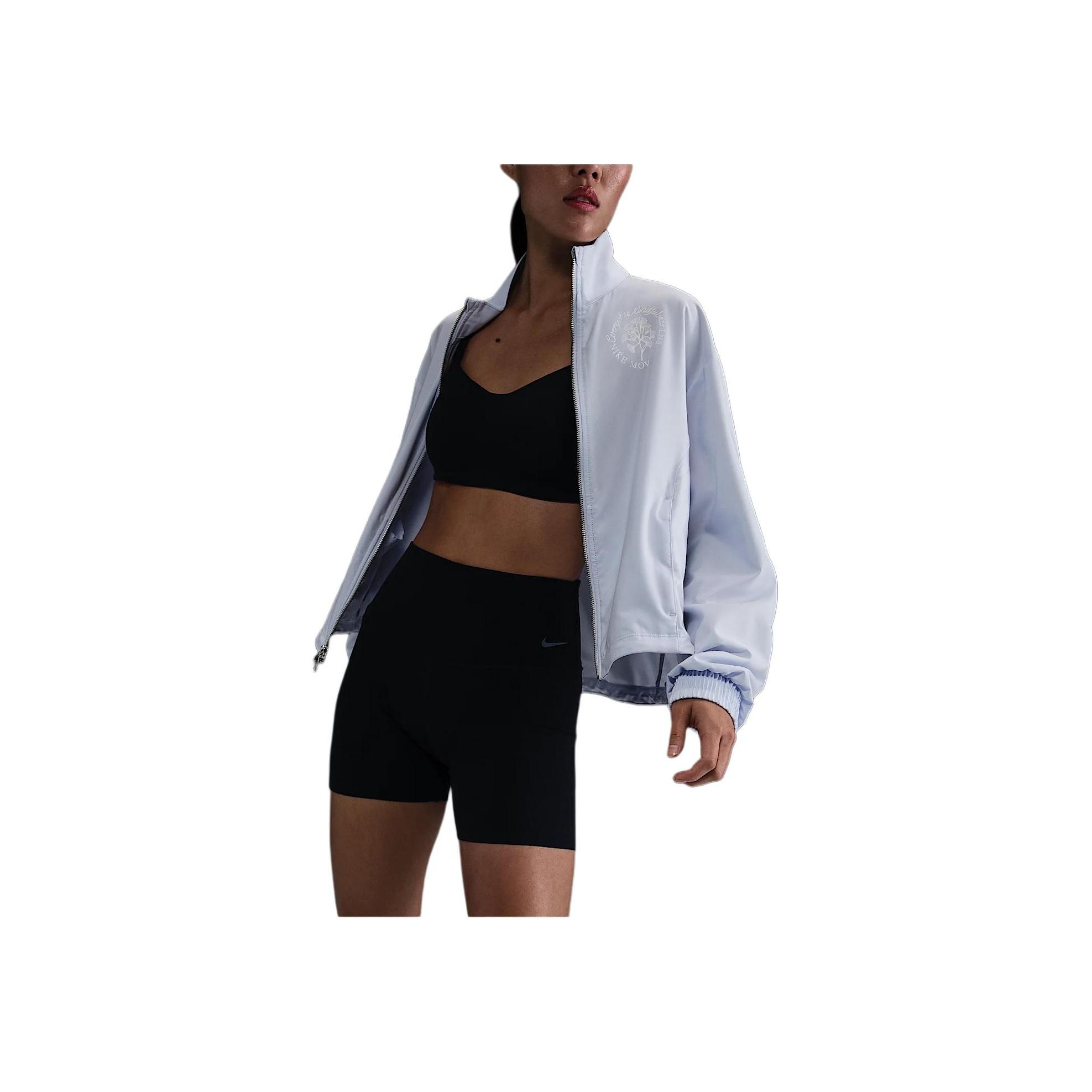 

Nike Zipper Logo Loose Long Sleeve Jacket Women Jackets White HV5010-085 XL