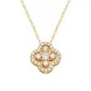 Lucky Four-Leaf Clover Titanium Steel Necklace: Women's Elegant Clavicle Chain with Versatile Design