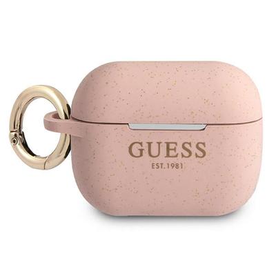 Guess Guapsggep Airpods Pro CoverPink Silicone Glitter