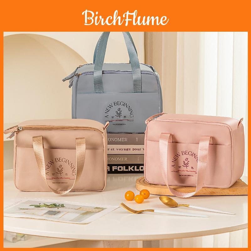 Borsa termica moderna e minimalista per il pranzo per studenti e lavoratori d'ufficio con manico impermeabile