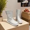 Women's Lightweight Comfortable Thick Sole Winter Warm Cold Padded Snow Boots Non-slip Wear Outdoor Leisure Sports Fur One Cotton Boots