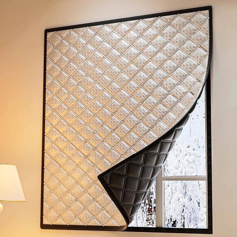 

Warm curtains, cold and heat insulation, window screens, sun shading, sound insulation, double thickened warm curtains Shades height 50cm