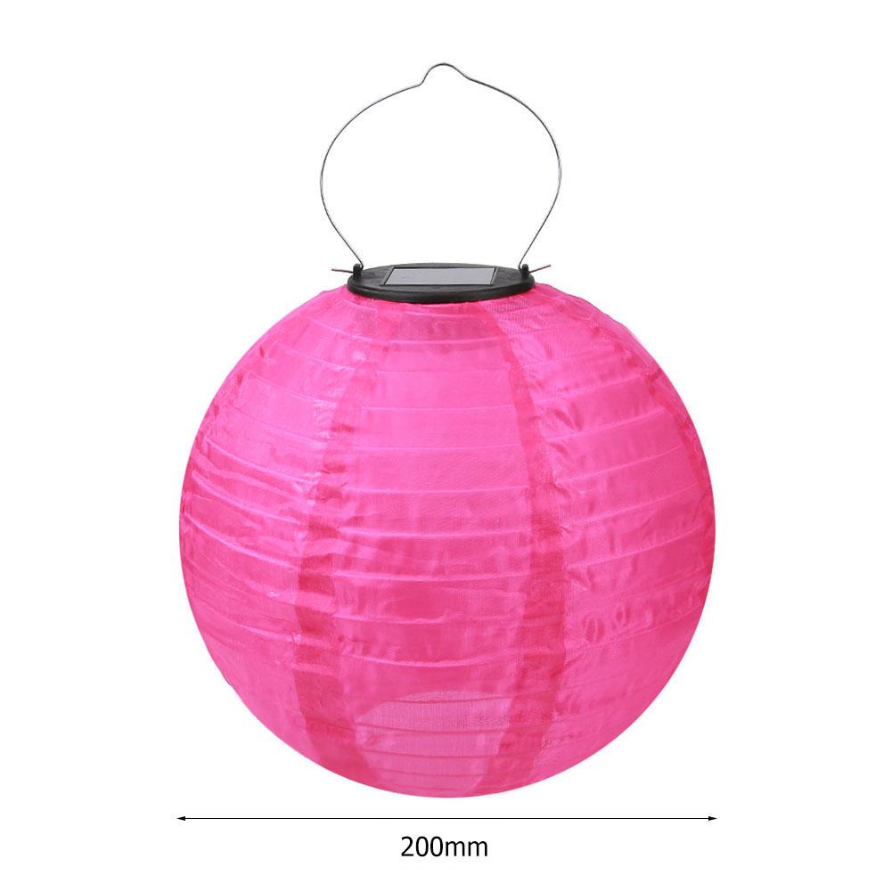8Inch IP55 Waterproof LED Solar Lantern Lamp Hanging Light for Outdoor Yard Festival Celebration Party Garden Decoration Lamp