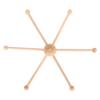 Struttura in Legno Culla per Bambini Appendiabiti Sferico Sei Gambe Mobile in Legno per Bambini per Carillon Letto Giocattolo Decorazione