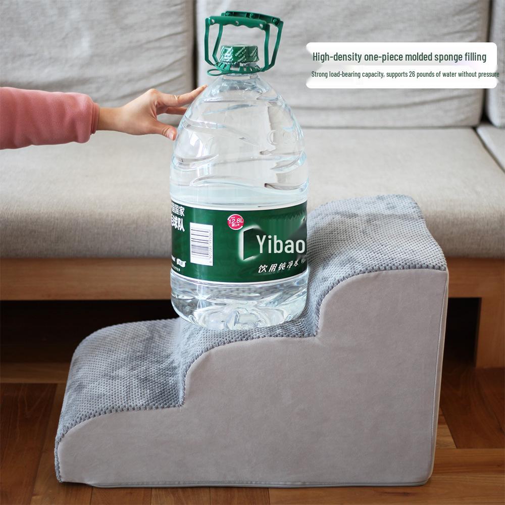 Schůdky a rampa pro domácí zvířata: Odnímatelné, pratelné pěnové schůdky pro kočky a psy, ideální k postelím a pohovkám