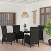 VidaXL Garden Dining Set with Cushions 5 Pcs Dining Furniture Table and Dining Chairs Furniture of 3099366