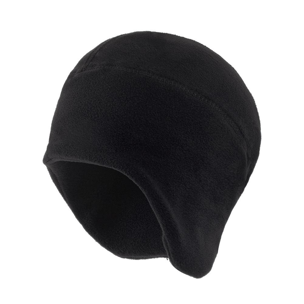 Winter Thermal Fleece Skull Cap Helmet Liner Mens Beanie Earflaps For Cycling Running Motorcycle & Riding Under Helmet Liner
