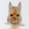 Realistic Anime Horror Rabbit Mask Lightweight Practical Plastic With Adjustable Strap For Cosplay Halloween Costume Event