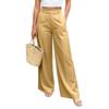 Damen High Waist Weite Hosen mit Taschen Entspannte Passform Gerades Bein Lässige Hosen Geeignet für den täglichen Gebrauch und die Arbeit