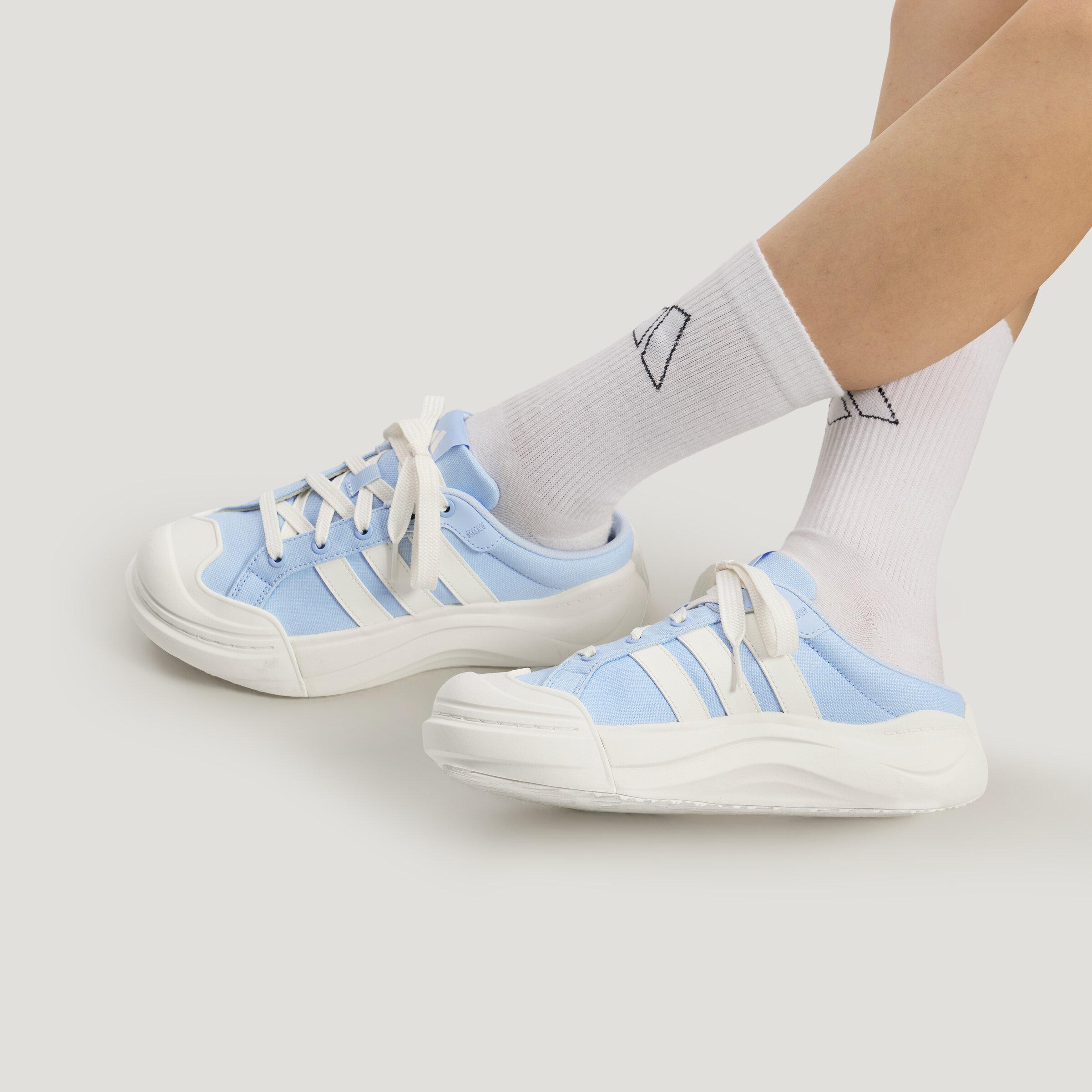 Adidas Slip Resistant Closed Toe Slippers Women s Crystal Blue 37
