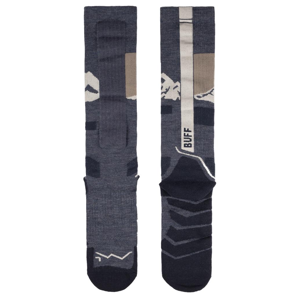 BUFF Merino Heavyweight Over The Calf Socks, Unisex navy Socks