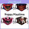 Poppy Playtime Huggy Wuggys Halloween Bawełniana Maseczka na Twarz Dla Dorosłych Regulowana Oddychająca