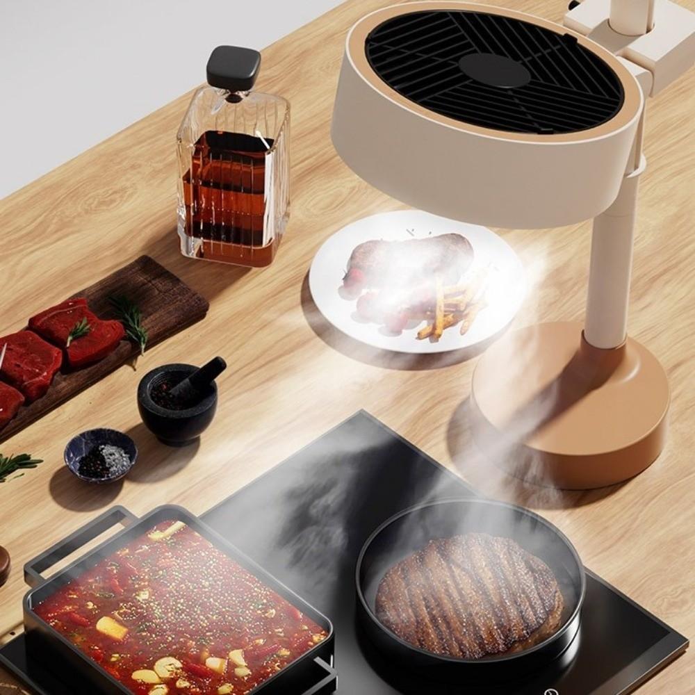 Adjustable Angles Desktop Range Hood Space-Saving Cooking Fume Extractor  Household Use