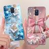 For Samsung Galaxy A6 2018 Case SM-A600F Luxury Butterfly Painted Cover Soft Silicone Shell For Samsung A6 Plus A6+ A605F Fundas