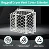 Weatherproof Outdoor Vent Cover Wear-Resistant Stainless Steel Exhaust Protector Rustproof Universal Fit Dryer Vents Cover