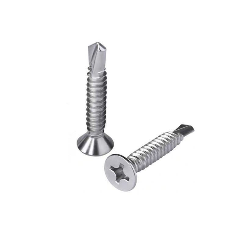 410 Stainless Steel Phillips Flat Head Self-Tapping/Drilling Screws M4.2-M4.8