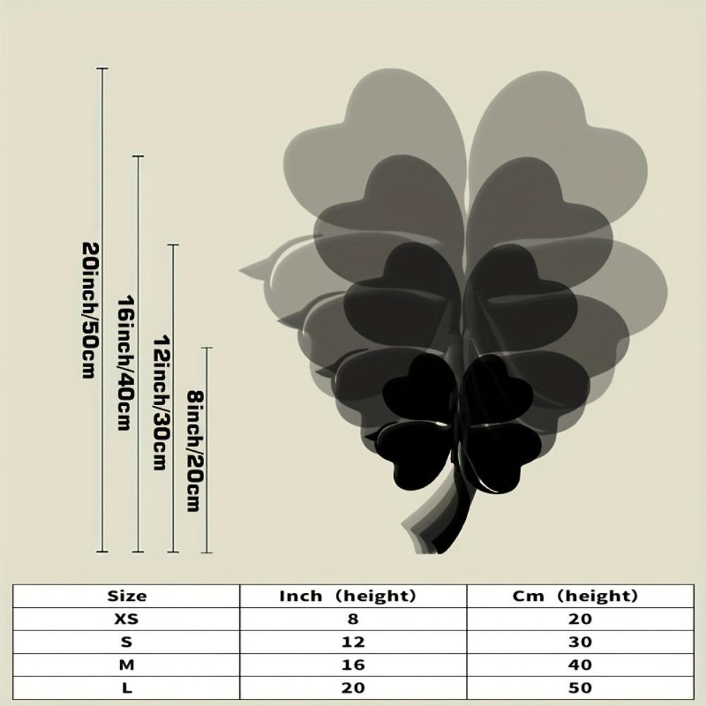 Minimalist Black Iron Four Leaf Clover Metal Wall Sculpture Home Bedroom Office Decor Good Luck Gift for Wedding Valentine's Day