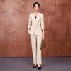 Tluoman Women's Professional Suit Set with Straight Pants