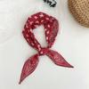 Hair band women's retro paisley cashew pattern silk scarf Naza simple fashion tied hair rhombus headscarf