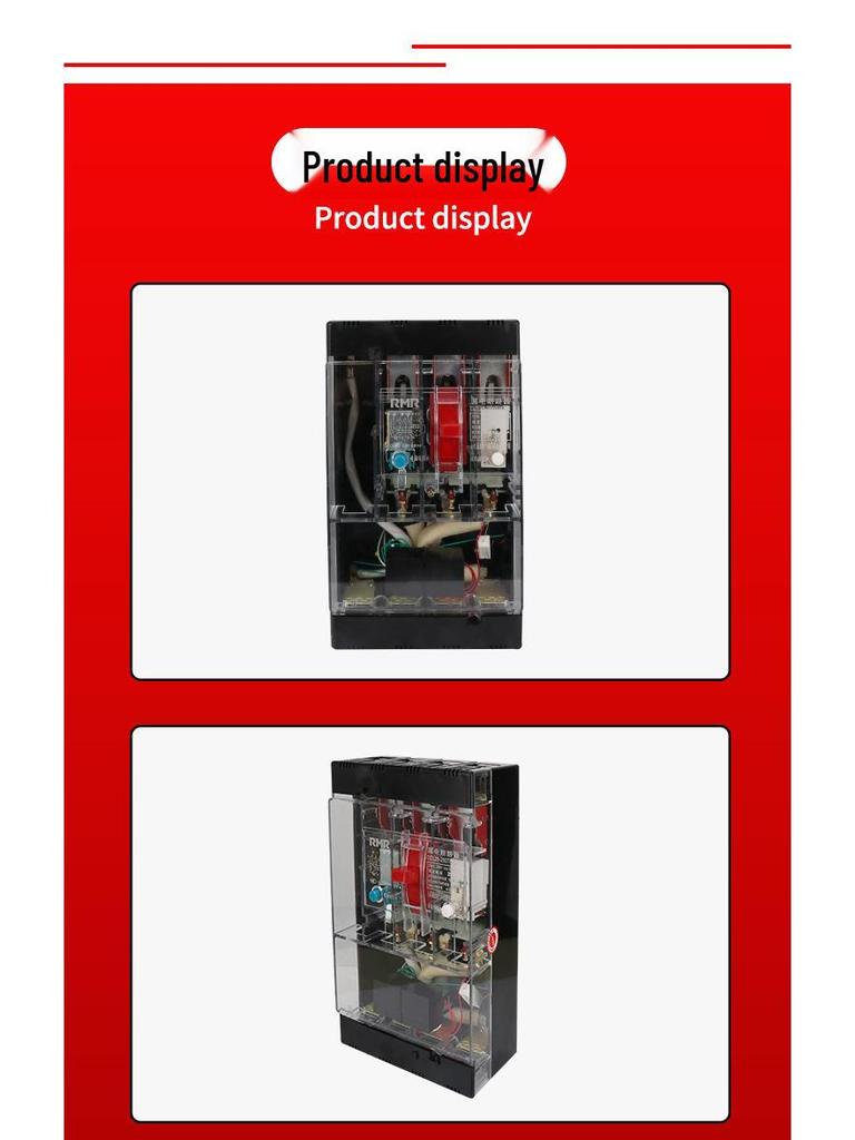Transparent Anti-Shock DZL25 Circuit Breaker: Three-Phase, Four-Wire, Copper Terminal, Leakage Protection, 160A/250A