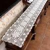 100% Bavlna Ruční Háčkování Stolní Ubrusy Shabby Chic Vintage Háčkovaný Vrchní Díl na Stůl Ručně Vyráběný Potah na Pohovku Běhoun na Stůl 1ks