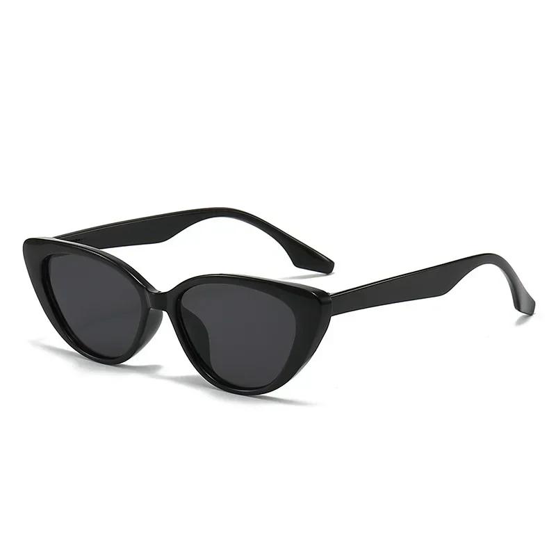 

2024 Vintage Cat Eye Women Sunglasses Vintage Small Frame Sun Glasses for Men Luxury Brand Design Outdoor Eyewear UV400 чорний
