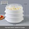 Microwave Multi-Layer Steaming Rack for Buns - High-Temperature Household Steamer Plate.