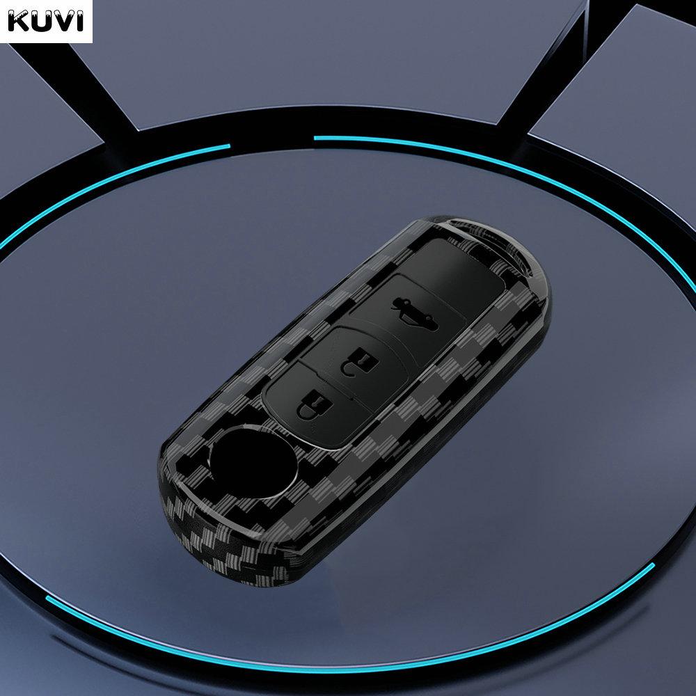 

Abs Carbon Car Key Case Cover Shell Fob For Mazda 2 3 6 Atenza Axela Demio Cx-5 Cx5 Cx-3 Cx3 Cx7 Cx-7 Cx-9 Cx9 Mx5 Accessories