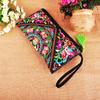 Portable Embroidered Women Handbags National Ethnic Butterfly Flower Bags for Lady Clutch Tassel Small Flap Evening Bag