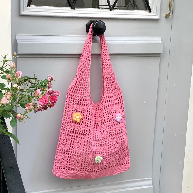 Chic Cross-Border Woven Tote: Casual, All-Match Knitted Handbag for Summer Travel