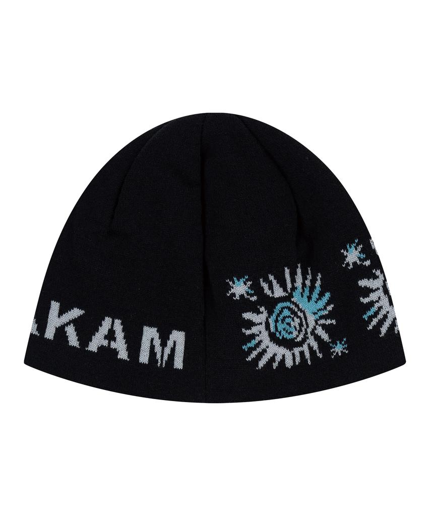 AAKAM Small Sun Jacquard Beanie (Black)