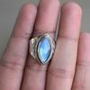 Marquise Labradorite Ring: Handmade 925 Sterling Silver Boho Ring