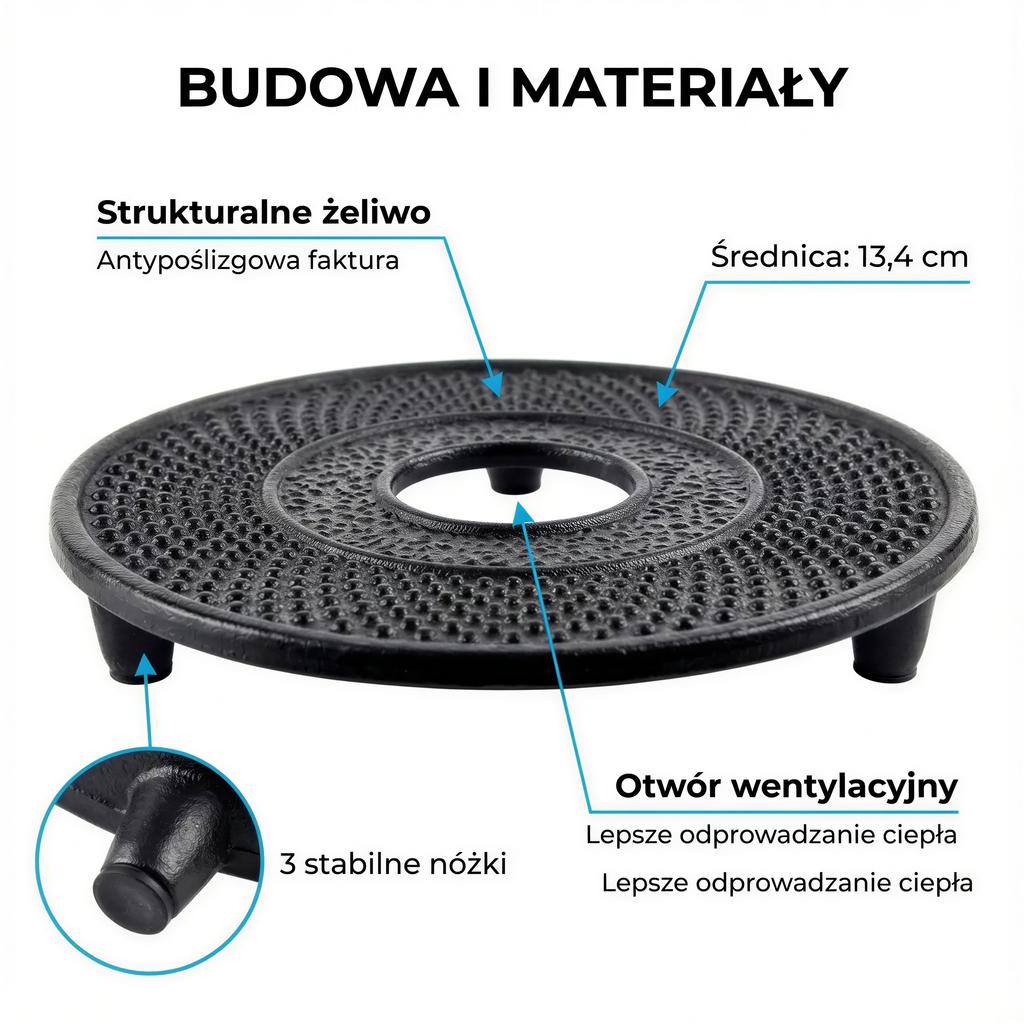 CAST IRON PROTECTIVE PAD FOR KETTLE POT INSULATION 13.4 Cm