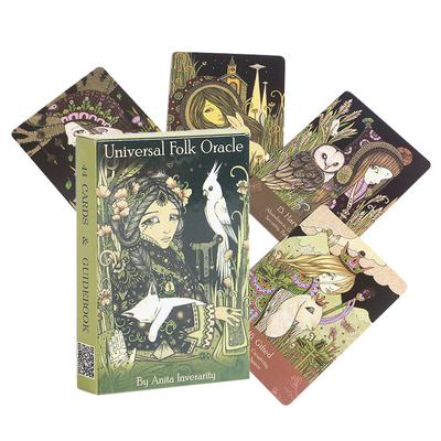 10,3*6cm karta Oracle Deck Card Universal Folk 44 karet Celá anglická verze PDF Průvodce Kniha Věštění desková hra pro párty Hrací karty Tarot