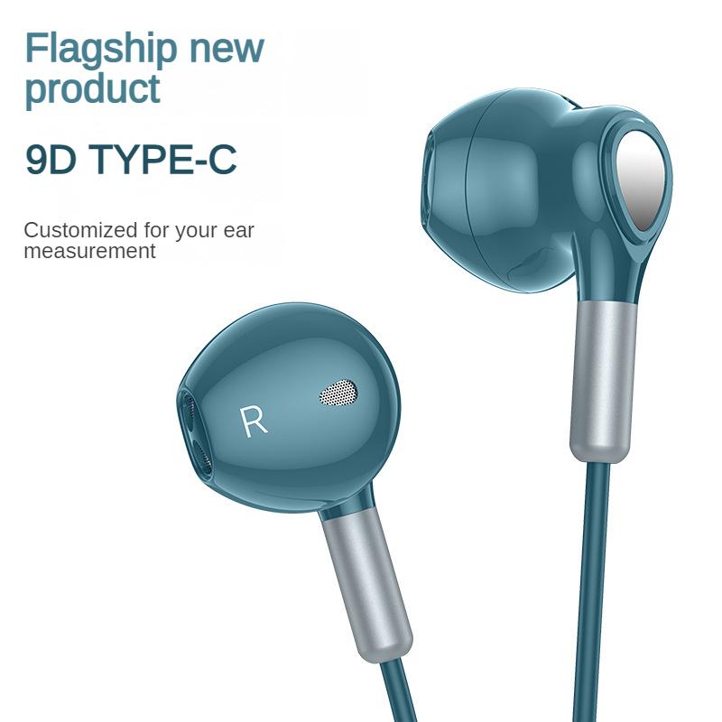 32Bit Digital 9D Super Bass Type C&3.5mm Earphones 14mm Moving Coil In Ear Headphones Magnetic BES/DAC Gamer Headset With HD Mic