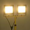 VidaXL Projecteur à LED avec trépied 2x100 W Blanc chaud