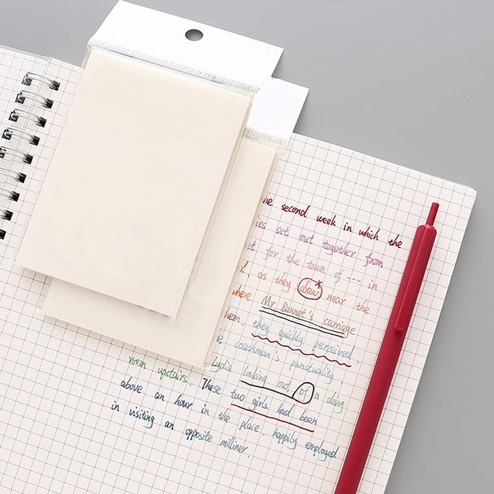 Waterproof 50 Sheets Daily To Do List Notepad Memo Sticky Note Paper Transparent Memo Pad