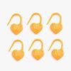 Heart-Shaped Plastic Anti-Slip Stitch Marker Set - 1000 Pieces for Knitting & Sweater Counting