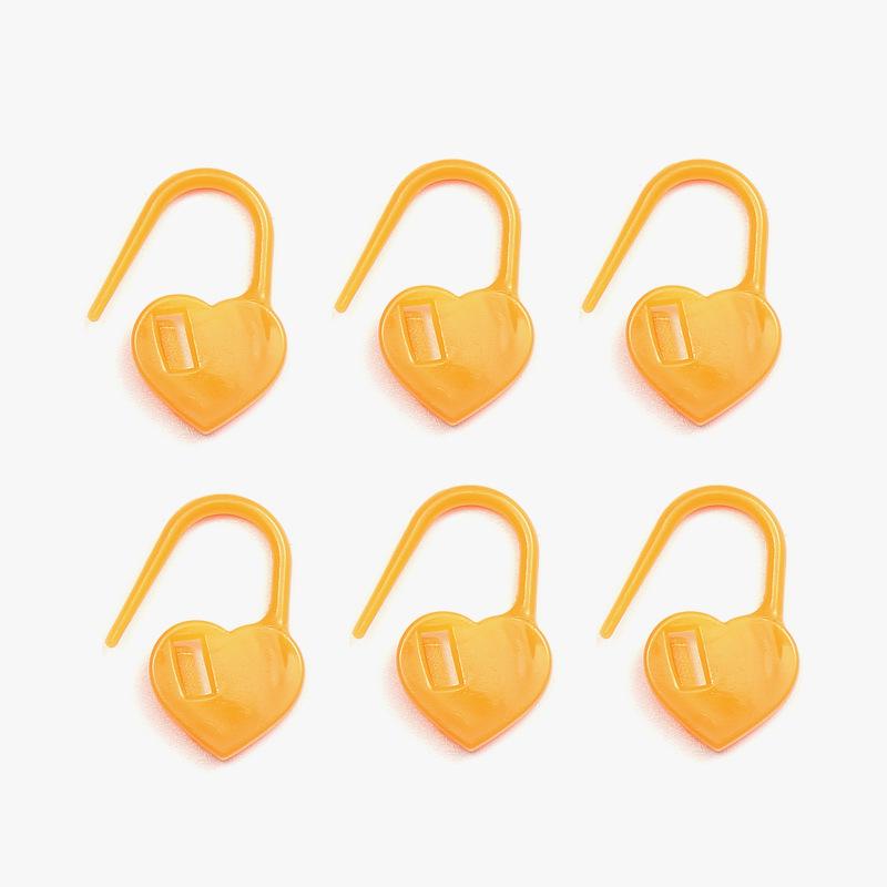 Heart-Shaped Plastic Anti-Slip Stitch Marker Set - 1000 Pieces for Knitting & Sweater Counting
