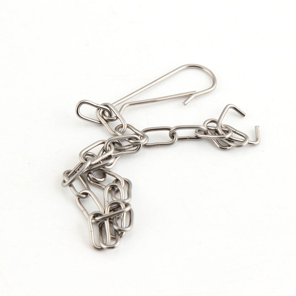 10PCS Sliver Handle Chain Stainless Steel Toilet Flapper Chain Toilet Flush Valve  Water Tank