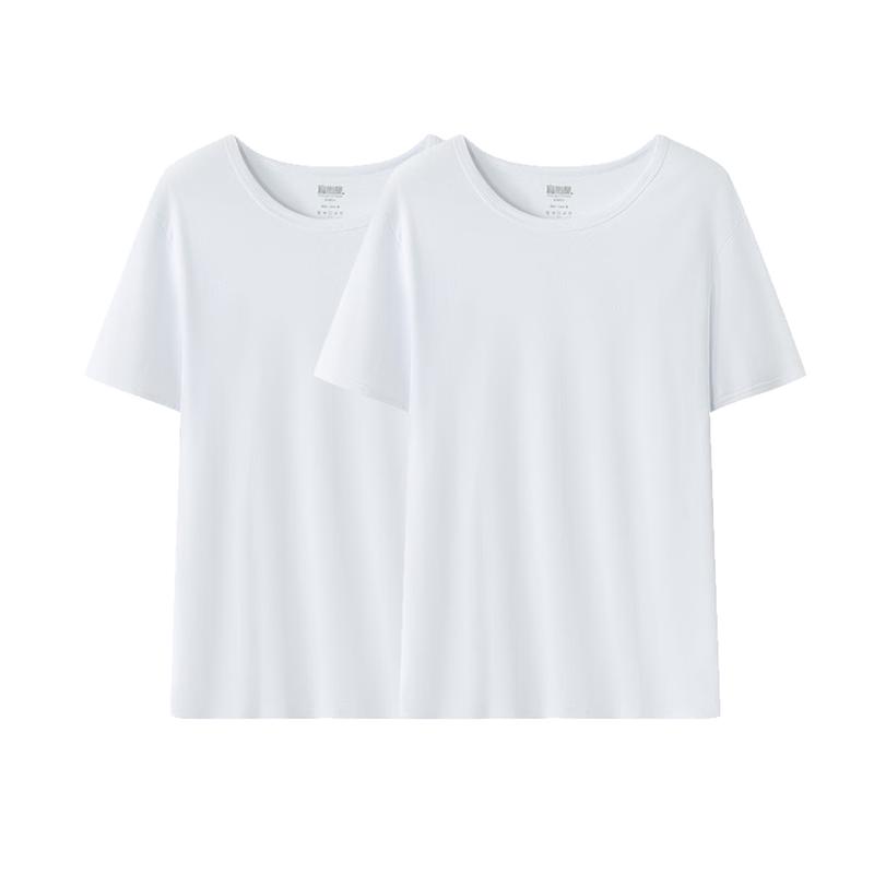 

Men s 100% Cotton Plus Size Short Sleeve T-Shirt 2-Pack 4XL