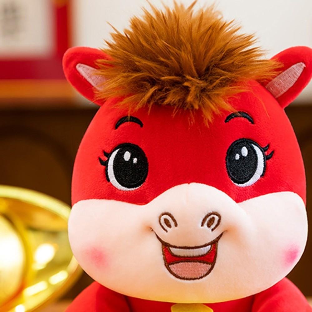 Cute Stuffed Horse Toy Mascot Dolls Zodiac Pony Figurine Plush Toys Horse Plush Doll Year of Horse