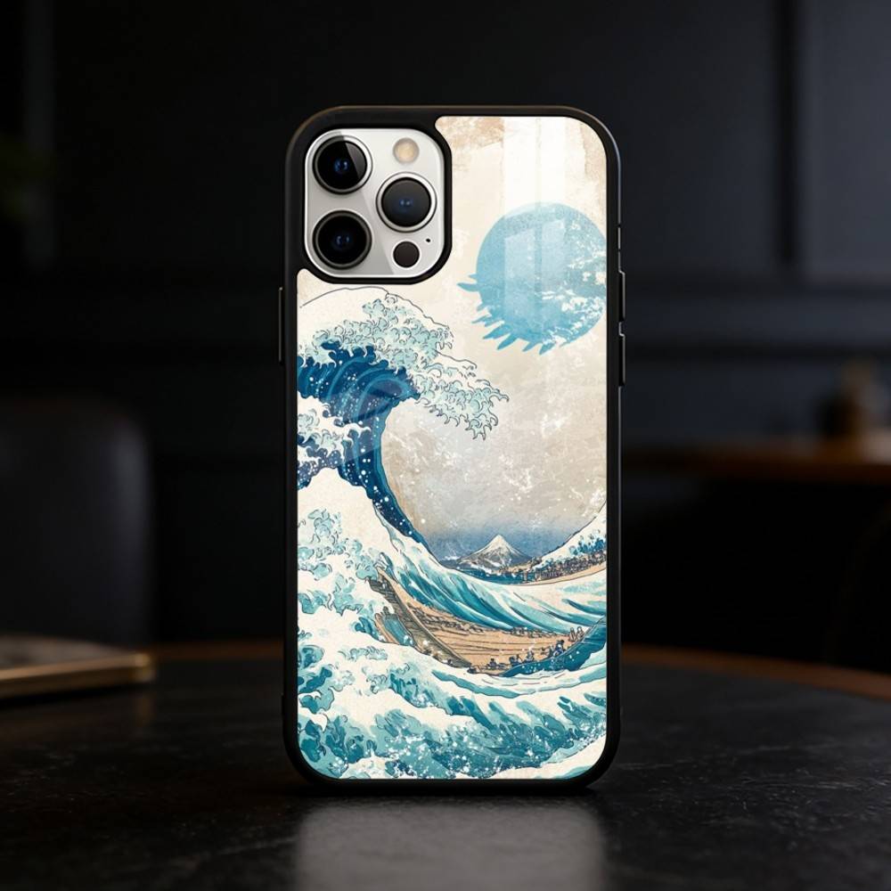 Great Wave Off K-Kanagawa Phone Case For iPhone 17 16 15 14 13 12 Pro Max Plus for Mirror Wireless Magnetic Cover