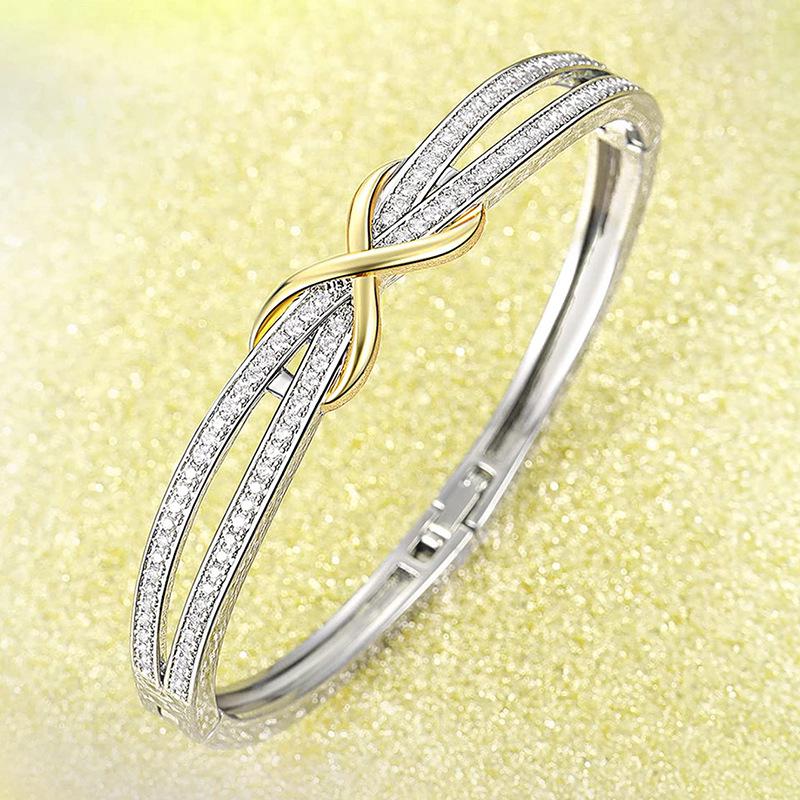 Luxurious Zircon Flower Diamond Bracelet – Elegant, Trendy, Versatile Accessory