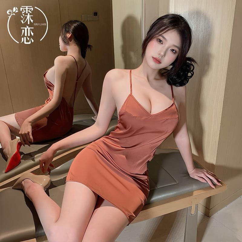 Sexy Lingerie Female Sexy Dating Mood Small Breasts Show Big Uniform Temptation Pure Desire Backless Woman